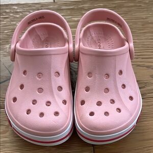 CROCS Toddler Bayaband Clogs in Ballerina Pink Candy Pink, size 9 NWOT